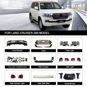 Front and rear  bumpers grille LED headlight year 2008-2015 upgrade to 2016 for Toyota Land Cruiser lc 200