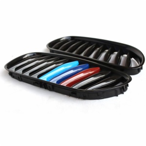 Gloss Black tri color Front Grille Grill For BMW E85 E86 Z4 Coupe/Convertible 2003-2008
