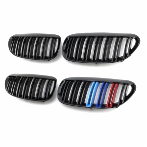 Gloss M color ABS plastic front bumper hood grille mesh for BMW 6 series Coupe Convertible E63 E64 2005-2010 model