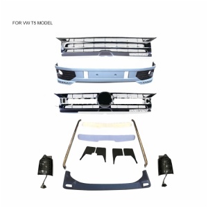 Grille and led head lamp headlight mud flaps front & rear bumper spoiler and mudguard for Volkswagen VW T5