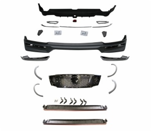Grille front&rear bumper lip and exhaust pipe wheel trim series body kit for 2015 Nissan Patrol Y62