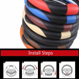 PU Leather Steering Wheel Cover