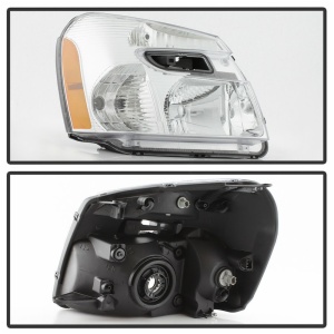 SUV Head Light SET Chrome Amber For chevrolet Equinox 2005-2009 15888058 /15888059