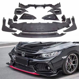 Auto parts front bumper body kit modification upgrade for Honda Civic 2016 2020 fc fk