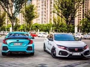 Honda Civic si 2016 body kit front bumper grille rear bumper exhaust pipe