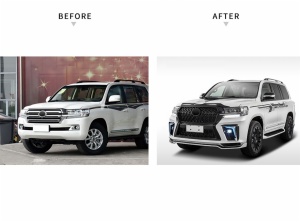 Land Cruiser 200 E Model front & rear bumper assembly grille and exhaust pipe year 2016 2017 2018
