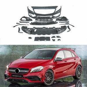 Mercedes-Benz A-Class W177 W176 A180 A200 A250 upgrade modification A45 AMG body kit front bumper rear bumper