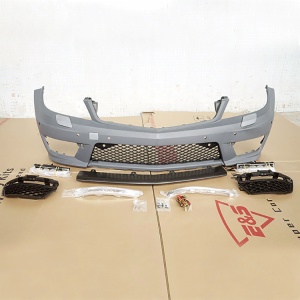 Mercedes-Benz C-class 2008 w204 upgrade modification c63 AMG body kit front bumper grille daytime running light