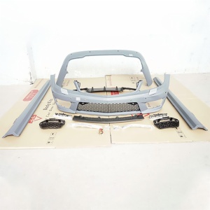 Mercedes-Benz C-class 2008 w204 upgrade modification c63 AMG body kit front bumper grille daytime running light