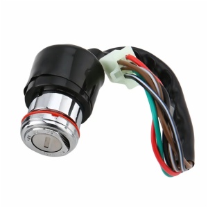 Motorcycle Ignition Switch Lock + Fule Tank Gas Cap Lock Set for Haojue Suzuki GN125 GN 125 125cc