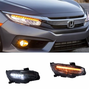 new Honda Civic LED headlights