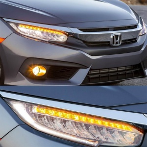 new Honda Civic LED headlights