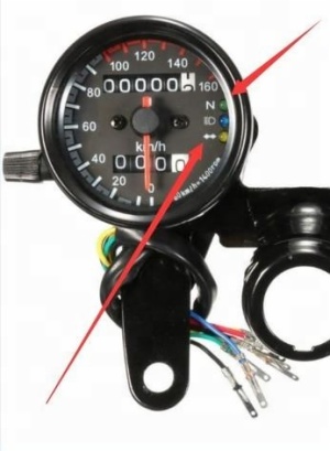 Universal adjustable multipurpose digital LCD display speedometer