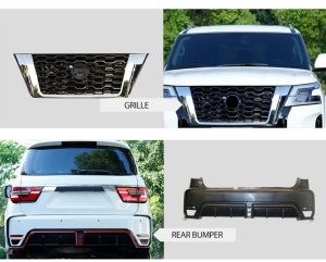 PP Grille Auto Front Rear Bumpers Body Kit For 2010-2019 Upgrade 2022 Nissan Patrol y62 Nismo Model