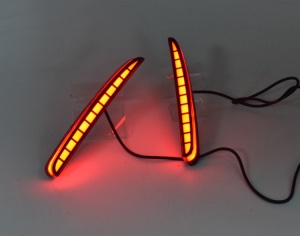 Rear brake warning light LED For Civic type R 2016 2019 with 3 Function Hatch Rear fog lamp frame