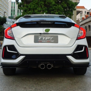 Rear brake warning light LED For Civic type R 2016 2019 with 3 Function Hatch Rear fog lamp frame