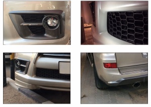 SPORT BODY KIT FRONT&REAR BUMPER SPOILER AND AIR-INLET GRILLE FOG LAMP CASE FOR LX570 LEXUS 570