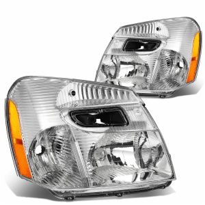 SUV Head Light SET Chrome Amber For chevrolet Equinox 2005-2009 15888058 /15888059