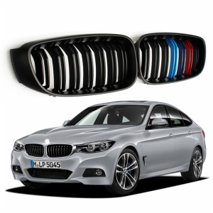 Three Color 2 Slat ABS Grille For bmw F34 GT M-Color Grill 2012-2016 Auto Parts Replacement Bright black Grill