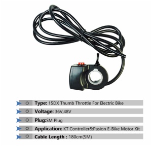 THUMB THROTTLE WITH SM PLUG