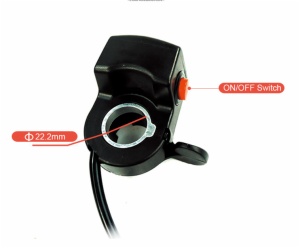 THUMB THROTTLE WITH SM PLUG
