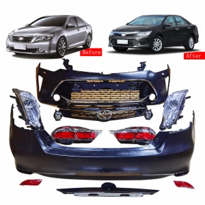 Toyota Camry 2012 2015 Front bumper Rear bumper grille Xenon headlights taillights Body kit
