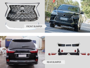 upgrade facelift headlamp rear light front&rear bumper body kit For 2021 LEXUS 570 LX570 Model