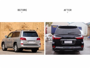 upgrade facelift headlamp rear light front&rear bumper body kit For 2021 LEXUS 570 LX570 Model