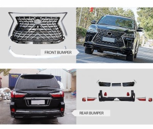 upgrade facelift hood fender headlamp front rear bumper bodykit For 2021 Lexus 570 lx570 TD Model